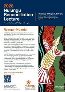 2026 Nulungu Reconciliation Lecture
