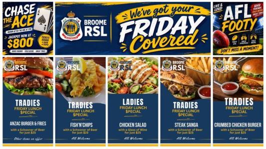 Friday Lunch at Broome RSL