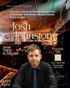 Live in The Lounge presents: JOSH JOHNSTONE