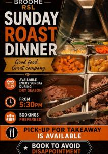 Broome RSL Sunday Roast