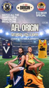 AFL Origin at Divers Tavern