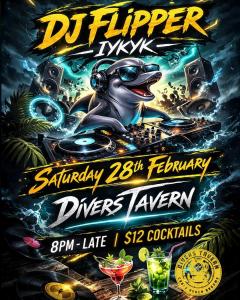 DJ Flipper at Divers Tavern