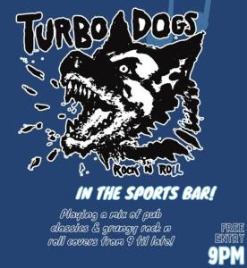 Turbo Dogs in Sports Bar