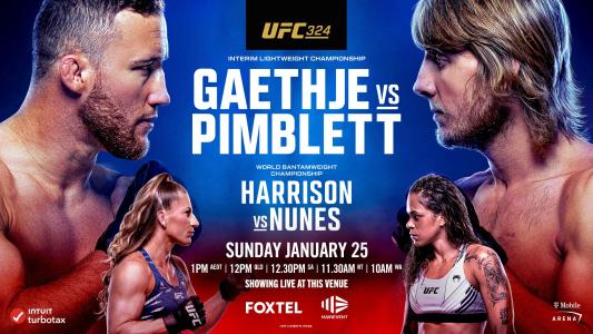 UFC 324 at The Roey. Justin Gaethje vs Paddy Pimblett