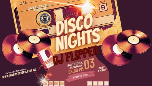DJ Flipper DISCO NIGHTS at Divers Tavern