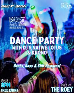 Dance Party with Native Lotus & Krono - Sports Bar at The Roey
