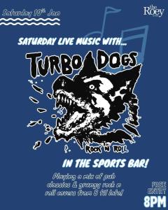 Turbo Dogs in Sports Bar