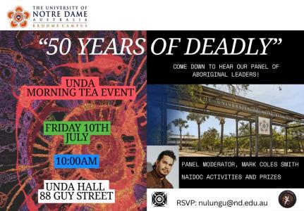 UNDA NAIDOC “50 Years of Deadly” Morning Tea Event