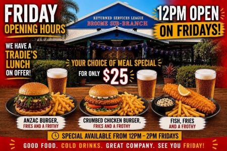 Friday Lunch at Broome RSL