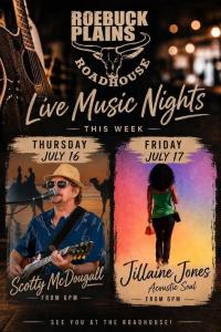 Roebuck Roadhouse Live Music
