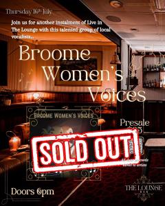 Live in The Lounge: Broome Women’s Voices