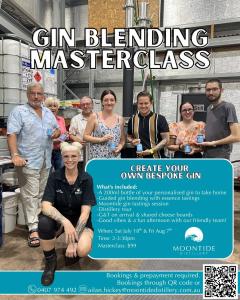 Gin Blending Masterclass at Moontide Distillery