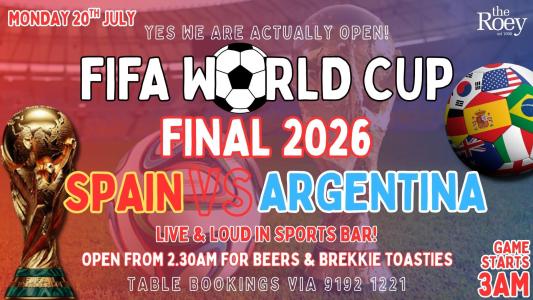 FIFA World Cup Final at The Roey