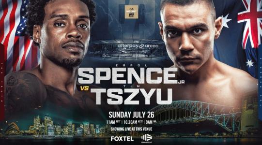 Boxing: SPENCE JR vs TSZYU at the Roey Sports Bar