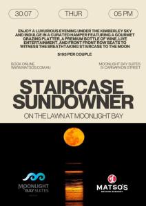 Staircase Sundowner at Moonlight Bay Suites
