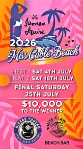 Miss Cable Beach 2026 at Divers Tavern