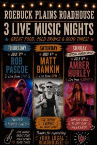 Matt Bamkin at the Roadhouse