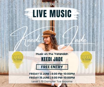 MUSIC ON THE VERANDAH at The Broome Closet