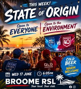State of Origin at Broome RSL