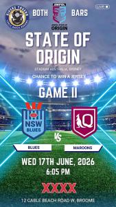 State of Origin Game 2 at Divers Tavern