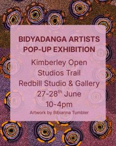 Bidyadanga Artists Pop-up at Redbill Studio Gallery