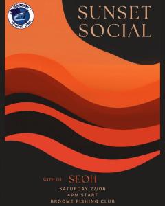 Sunset Social at the Broome Fishing Club