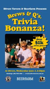 Brews & Q’s Trivia Bonanza