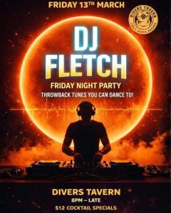 DJ Fletch at Divers Tavern