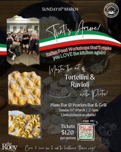 That's Amore! Italian Food Workshop: Tortellini & Ravioli