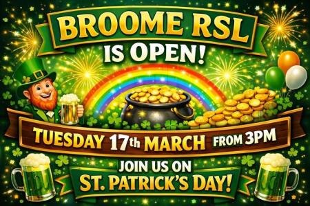 St Patricks Day at Broome RSL