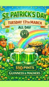 St Patrick's Day at Divers - from 10am!