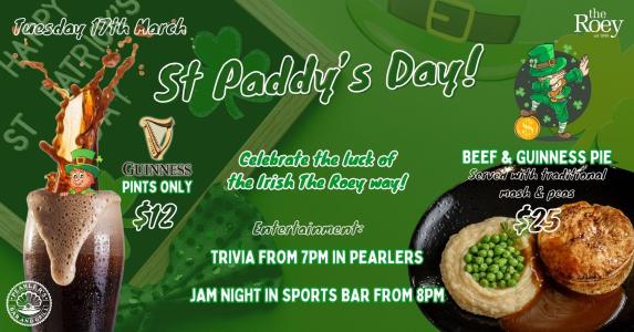 St Paddy's Day at The Roey