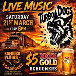 Turbo Dogs at Roebuck Roadhouse