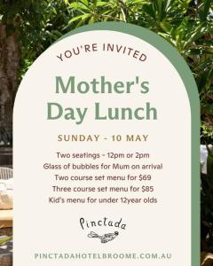 Mother's Day Lunch at Pinctada