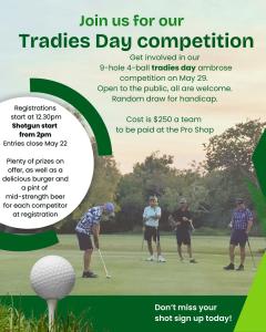 Tradies Day 9-hole ambrose golf competition