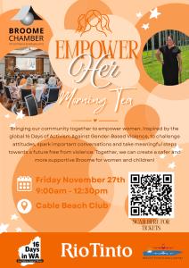 Empower Her Morning Tea – 16 Days in WA: Stop Violence Against Women