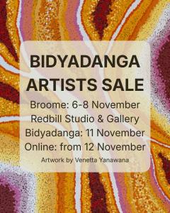 Bidyadanga Artists Xmas Sale Opening Night