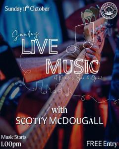 Sunday Live Music SCOTTY MCDOUGALL in Pearlers