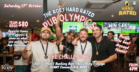 The Roey Hard Rated Pub Olympics 2026 2.0