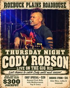 Cody Robson at the Roebuck Plains Roadhouse