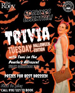 Tuesday Night TRIVIA at Pearlers