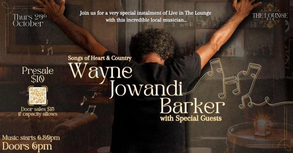 Live in the Lounge: Wayne Jowandi Barker