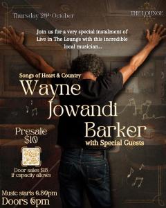 Live in the Lounge: Wayne Jowandi Barker