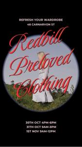Redbill Studio Gallery's Pre-Loved Clothing Pop-Up