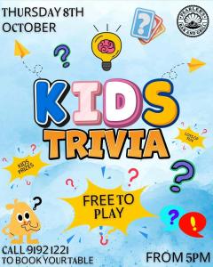 Kids Trivia at Pearlers Bar & Grill