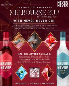 Melb Cup: The Lounge X Never Never Gin