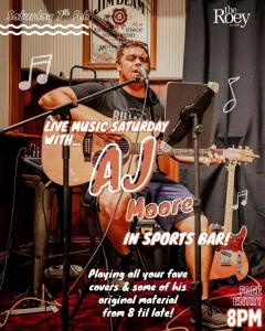 AJ in Sports Bar from 8pm