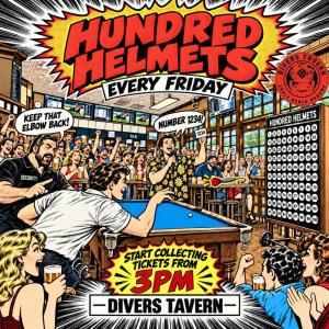 Hundred Helmets - Divers Tavern from 3pm