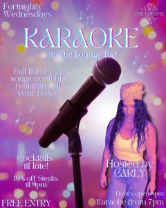 Wednesday night KARAOKE in The Lounge Bar