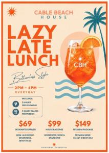 Lazy Late Lunch at Cable Beach House